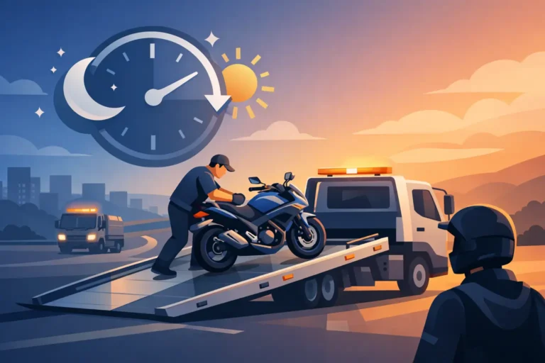 24 Hour Motorcycle Towing When You Need It