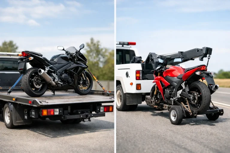 Flatbed Versus Wheel Lift Motorcycle Towing